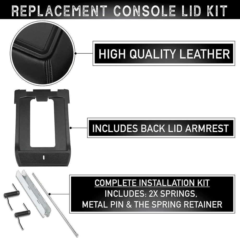 EcoAuto center console lid beige—packaged kit with OEM-style compatibility.