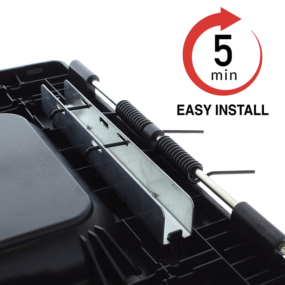 EcoAuto center console lid foam-bottom features reduce movement and rattling.