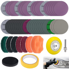 ecocstm headlight restoration kit with 3-inch disc set for clearer headlights