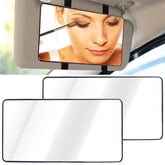ecocstm car sun visor mirror with strap for quick makeup touchups on the go