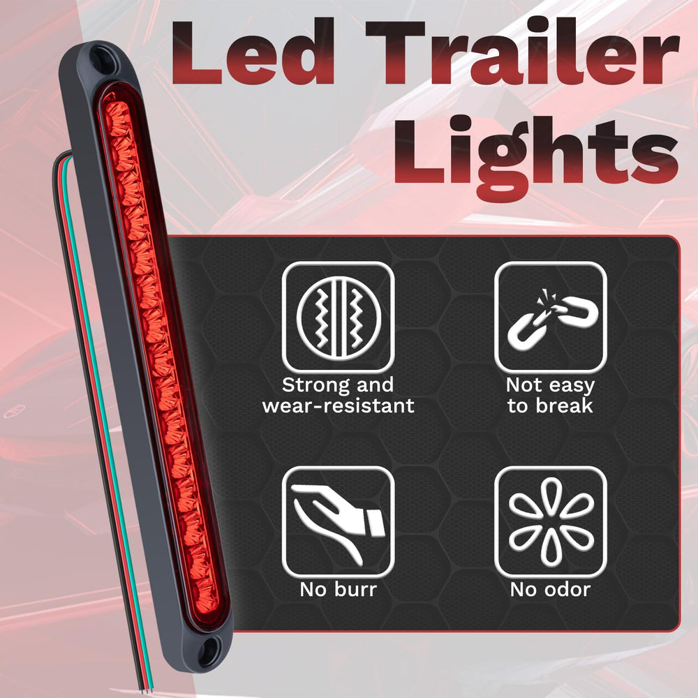 ecocstm easy-install light bar with color-coded wiring for quick setup