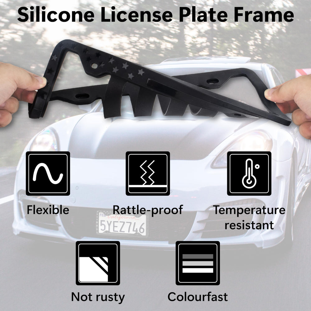 ecocstm license plate frame drainage holes prevent water pooling and rust spots.