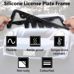 ecocstm license plate frame drainage holes prevent water pooling and rust spots.