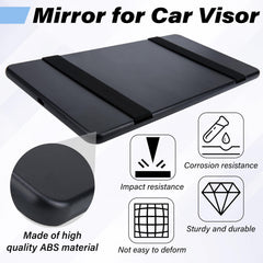 ecocstm universal sun visor mirror fits cars, trucks, and SUVs with easy removal