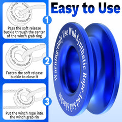 ecocstm Vehicle recovery with ring on SUV/ATV, wide compatibility