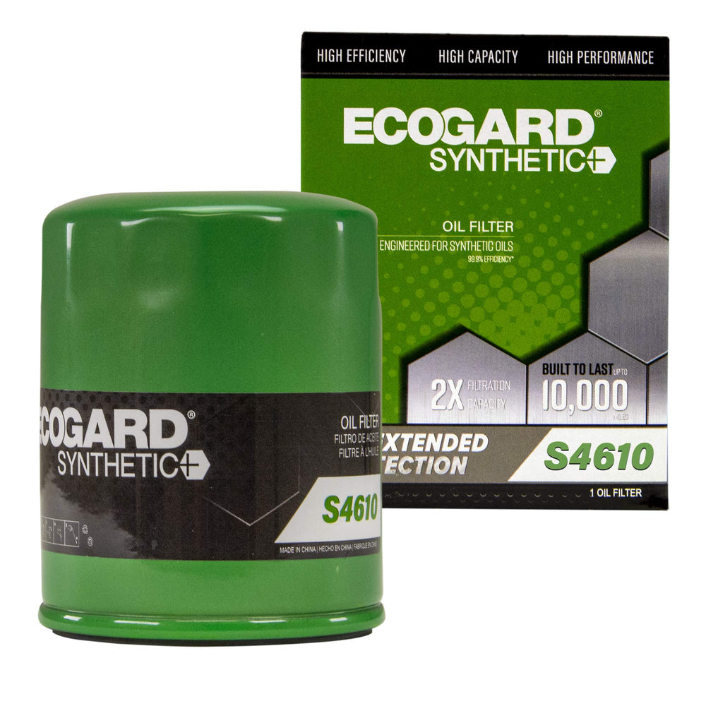 ECOGARD S4610 premium spin-on filter front view for synthetic oil protection