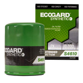ECOGARD S4610 premium spin-on filter front view for synthetic oil protection