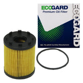 ECOGARD X6162 front view highlighting filtration for Fiat 1.4L engines