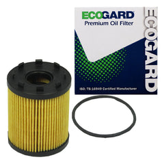 ECOGARD X6162 front view highlighting filtration for Fiat 1.4L engines