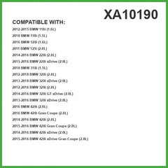 ECOGARD XA10190 air filter side view showing durable media for longevity.