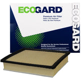 ECOGARD XA10242 air filter box close-up showing ready-to-fit packaging.