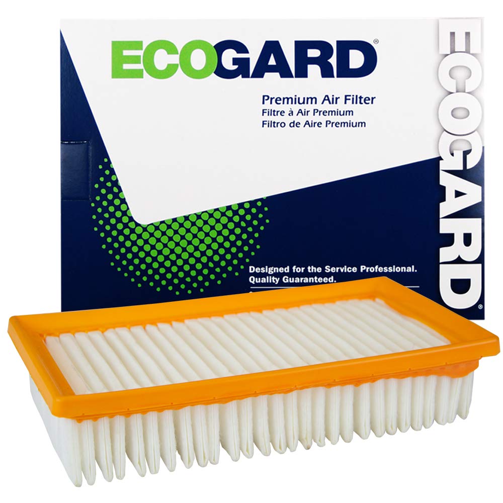 ECOGARD XA11571 air filter front view boosts engine airflow efficiency for Kia Rio and Hyundai Accent