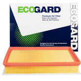 ECOGARD XA11645 engine air filter in box showing precise fit for VW engines