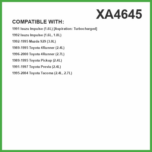 ECOGARD XA4645 air filter for Toyota Pickup 2.4L—reliable dust filtration.
