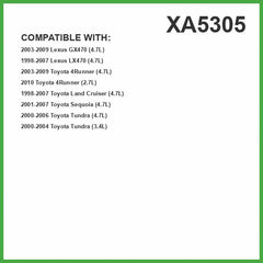 XA5305 precision-fit design enables fast, tool-free replacement