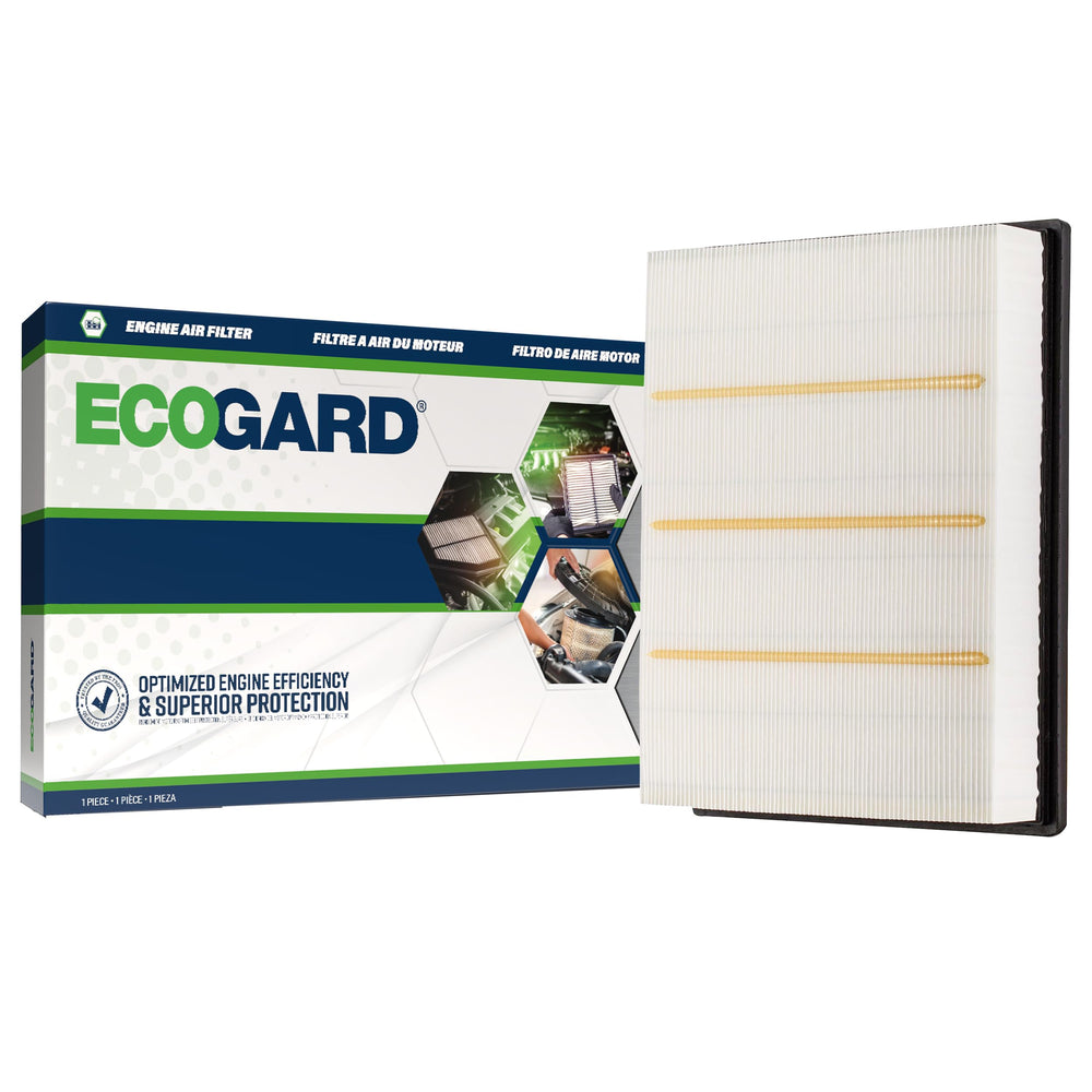 ECOGARD XA5314 premium air filter side view showing fit and airflow focus