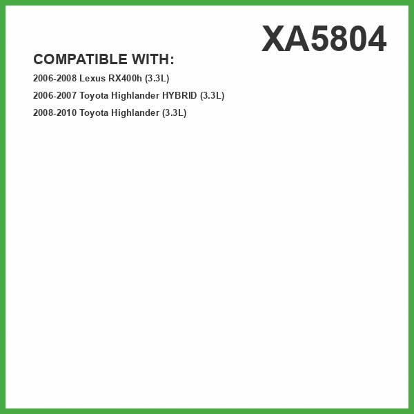 ECOGARD XA5804 packaging label highlights compatibility and replacement interval