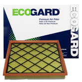 ECOGARD XA6152 engine air filter close-up showing clean media for improved airflow
