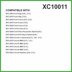 ECOGARD XC10011 cabin filter back view highlighting filtration design