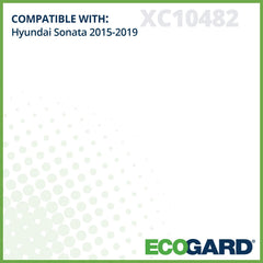 ECOGARD XC10482 installed in car illustrating cabin air filtration.