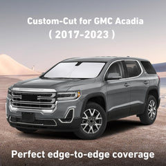 EcoNour Acadia sunshade folded for compact storage in glove box.