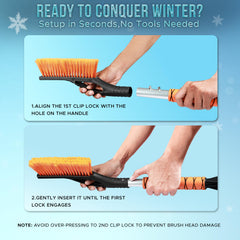 EcoNour durable aluminum body resists winter wear during car care.