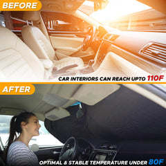 No light pass from EcoNour shade reduces glare during daytime drives.