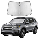EcoNour CR-V windshield sunshade front view provides full coverage against sun glare
