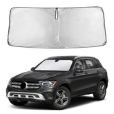 EcoNour GLC windshield sunshade for full coverage reduces glare and heat.
