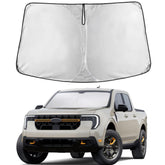 EcoNour Maverick windshield shade with front-coverage reduces glare and keeps the cabin cooler.
