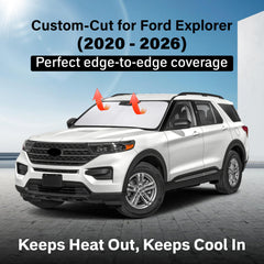 EcoNour Tiguan sunshade folded compact for easy storage