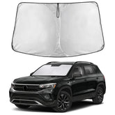 EcoNour Tiguan windshield sunshade front coverage for shaded cabin