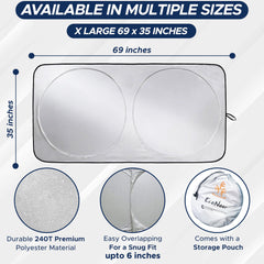EcoNour sun shade compatibility with popular truck models and SUVs.