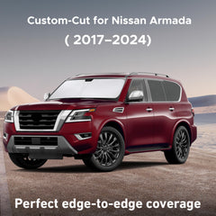 EcoNour UV-blocking sunshade for Armada reduces heat buildup inside.