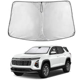 EcoNour windshield shade for Chevrolet Equinox 2025-2026 blocks glare and UV rays