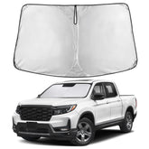 EcoNour windshield shade for Honda Ridgeline offers full windshield coverage and reduced glare.