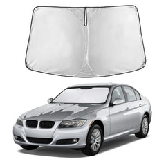 EcoNour windshield sunshade with full-coverage windscreen helps keep interior cooler