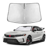 EcoNour windshield sunshade for Civic 11th Gen with full coverage to block glare