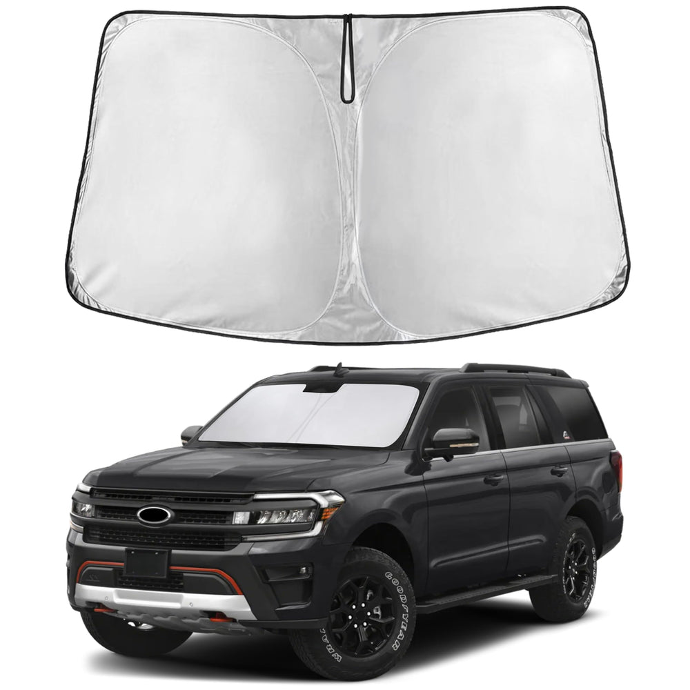 EcoNour windshield sunshade expedition fit blocks heat and UV for Ford Expedition.