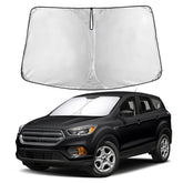 EcoNour windshield sunshade for Ford Escape provides full front windshield coverage.