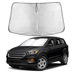 EcoNour windshield sunshade for Ford Escape provides full front windshield coverage.
