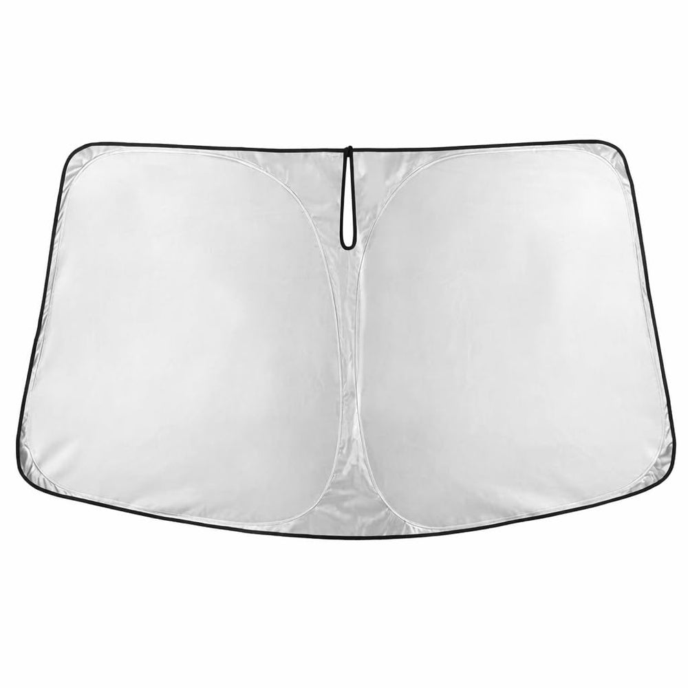 EcoNour windshield sunshade for Malibu provides full front-coverage to reduce glare.