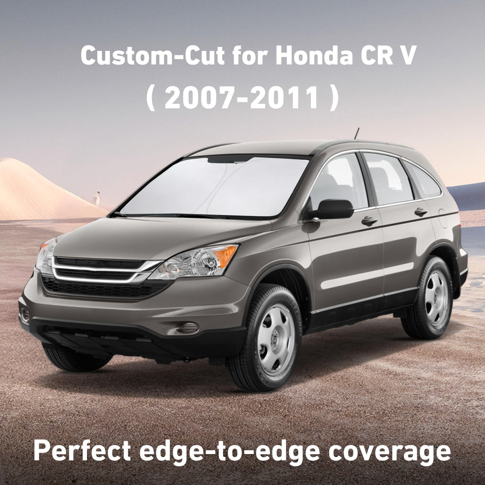 EcoNour windshield sunshade blocks glare and reduces interior heat.