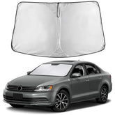 EcoNour windshield sunshade provides full coverage to block light and reduce heat buildup.