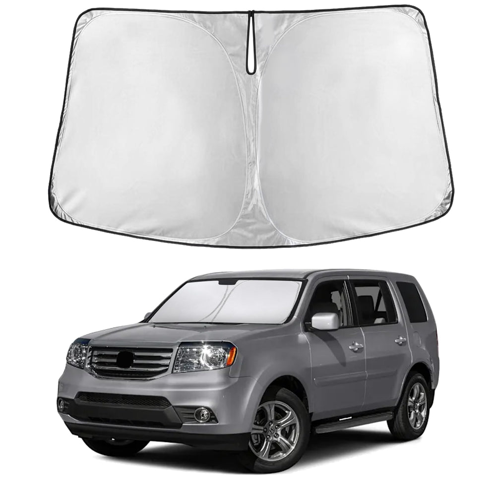 EcoNour windshield sunshade for Honda Pilot full coverage blocks glare and heat