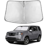 EcoNour windshield sunshade for Honda Pilot full coverage blocks glare and heat