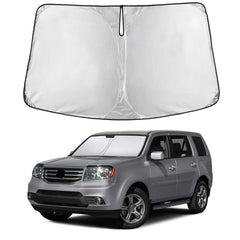 EcoNour windshield sunshade for Honda Pilot full coverage blocks glare and heat