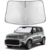 EcoNour windshield sunshade for Kia Soul reduces sun glare for a cooler ride.