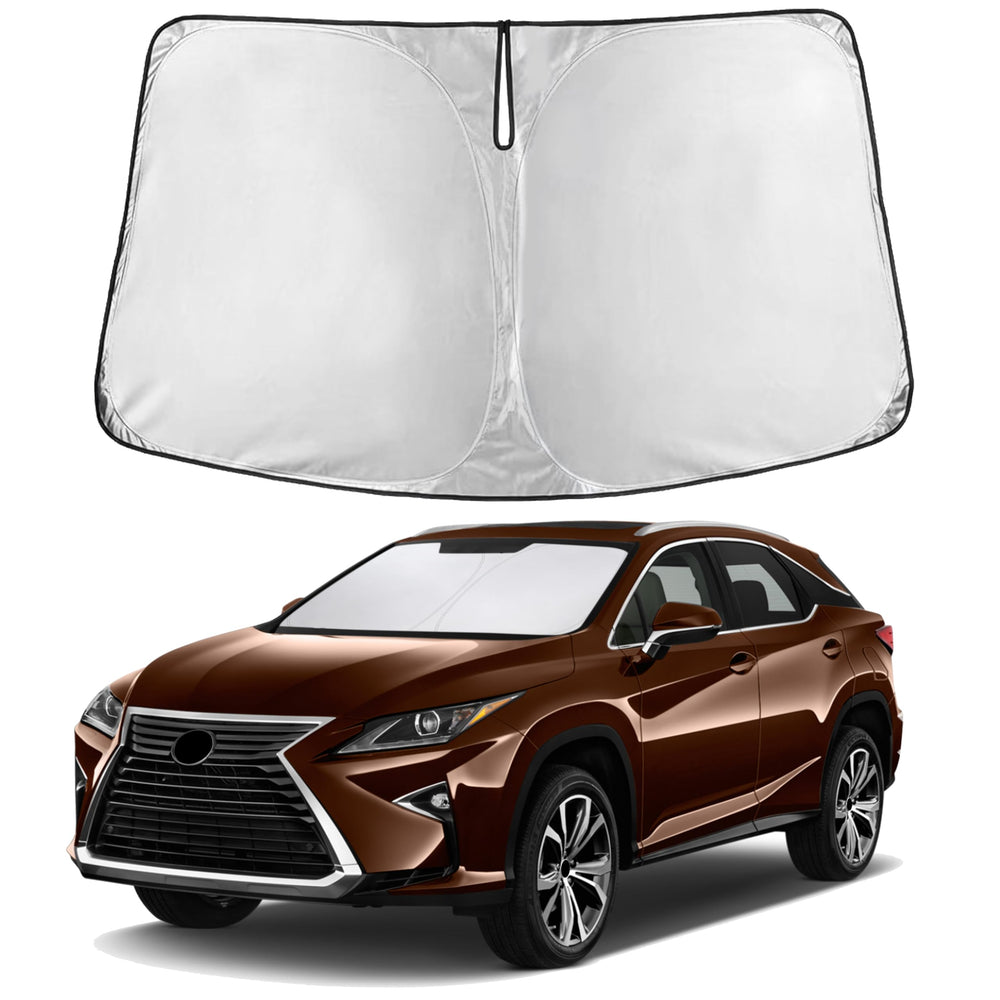 EcoNour windshield sunshade fits Lexus RX precisely for full coverage.