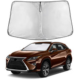 EcoNour windshield sunshade fits Lexus RX precisely for full coverage.